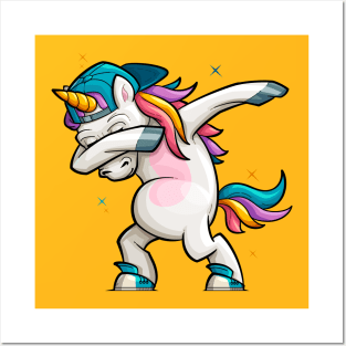 Dj Unicorn Dabbing Posters and Art